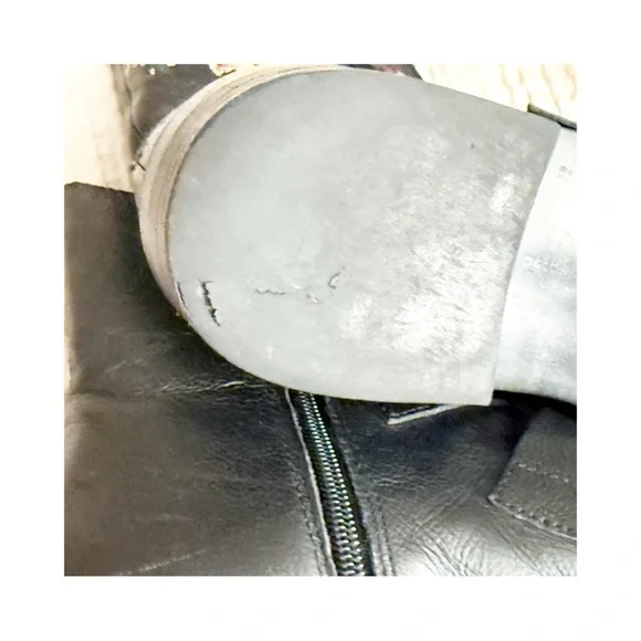 Zara Trafaluc Floral Embroidered Black Buckle Booties size 40 9USA - Picture 11 of 11